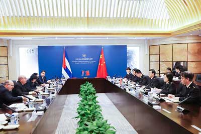 海关总署副署长赵增连会见古巴海关总署署长科尔多韦斯