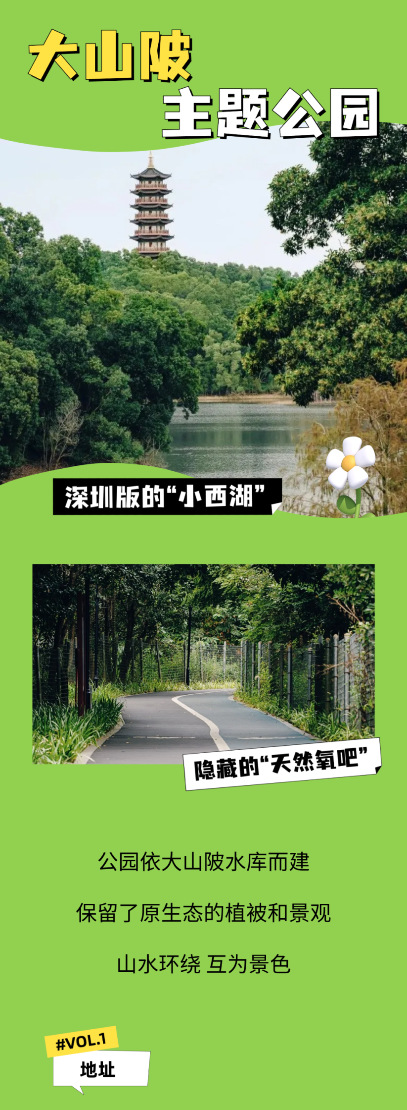 来坪山体验“公园20分钟效应”！这份安全游园指南不容错过 大山陂主题公园图
