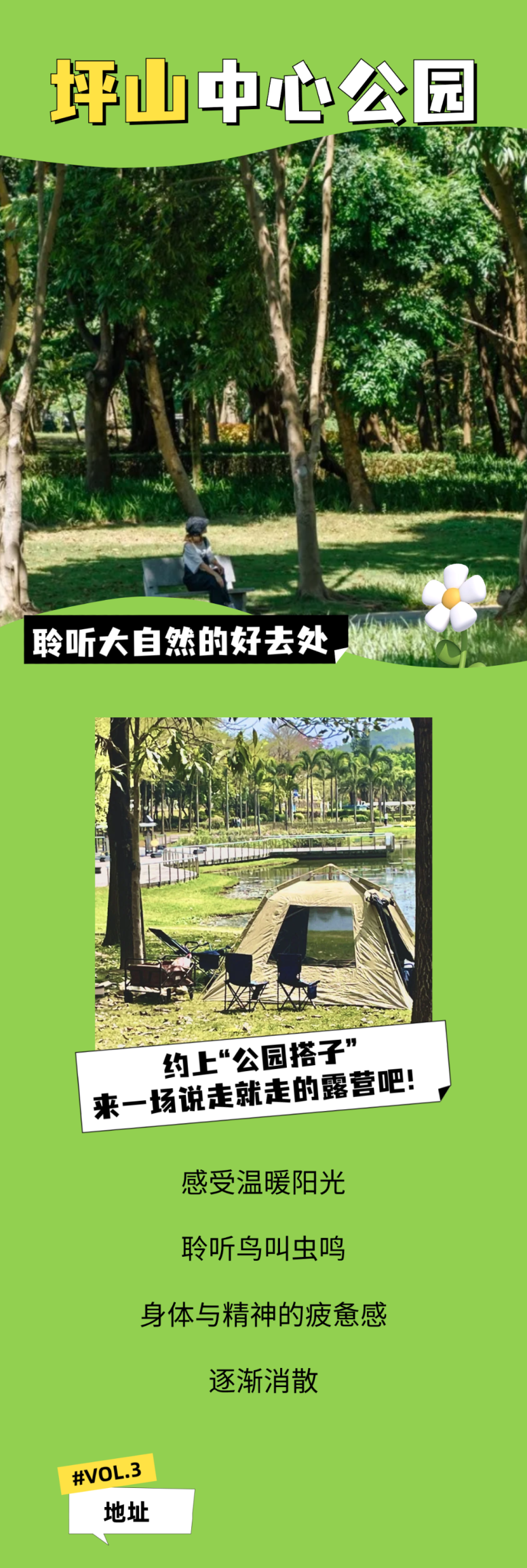 来坪山体验“公园20分钟效应”！这份安全游园指南不容错过 坪山中心公园图
