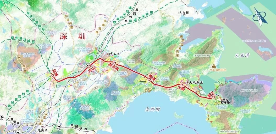坪山去龙岗大鹏更便捷了！这条城际线最新进展来了 深惠城际大鹏支线