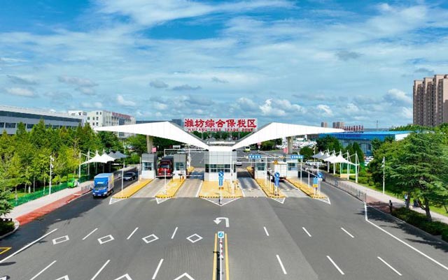 潍坊综合保税区进出去闸口图 潍坊综合保税区进出去闸口图