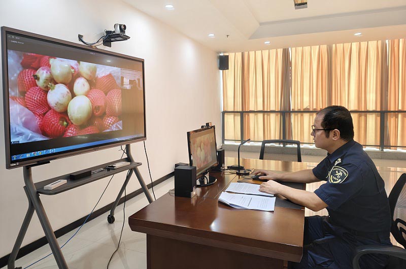 海关后台专家通过实时视频远程精准指导
